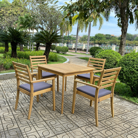 Dim Gray Suar Dining Set