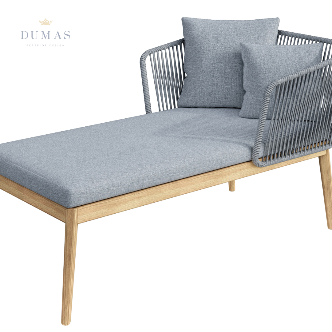 Dark Gray Suar & Rope Lounge Set