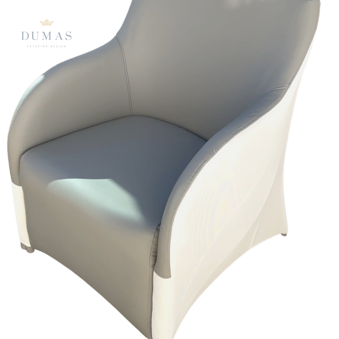 Light Slate Gray Upholstered Dining Chair