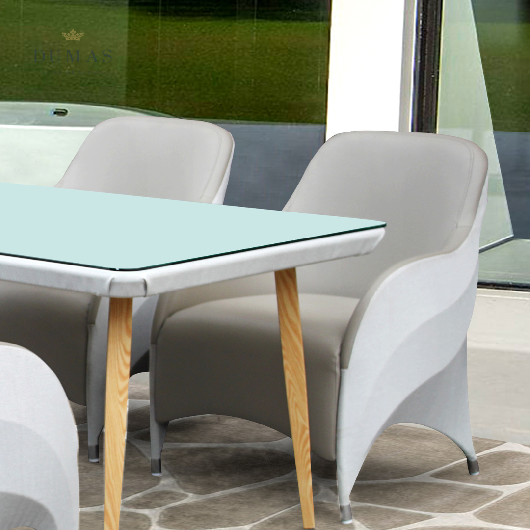 Gray Upholstered Dining Chair